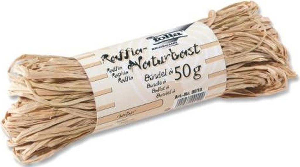 Naturbast Bündel 50g natur Packung mit 10 Stück