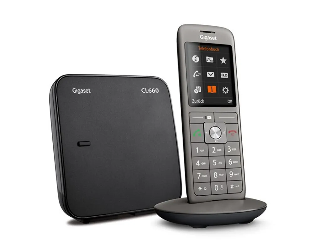 Gigaset CL660 Téléphone DECT Anthracite Grand Répertoire 400 Contacts