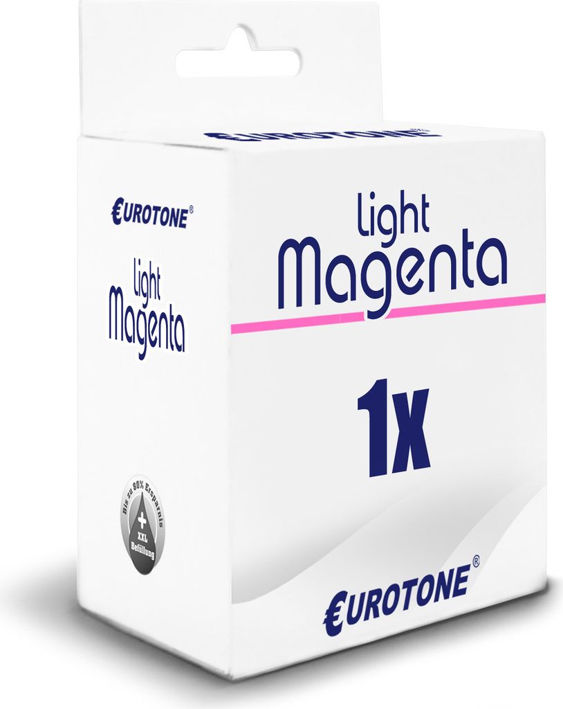 1x Eurotone Tintenpatrone Alternative für Epson T0806 C13T08064010 Rot hell Magenta light