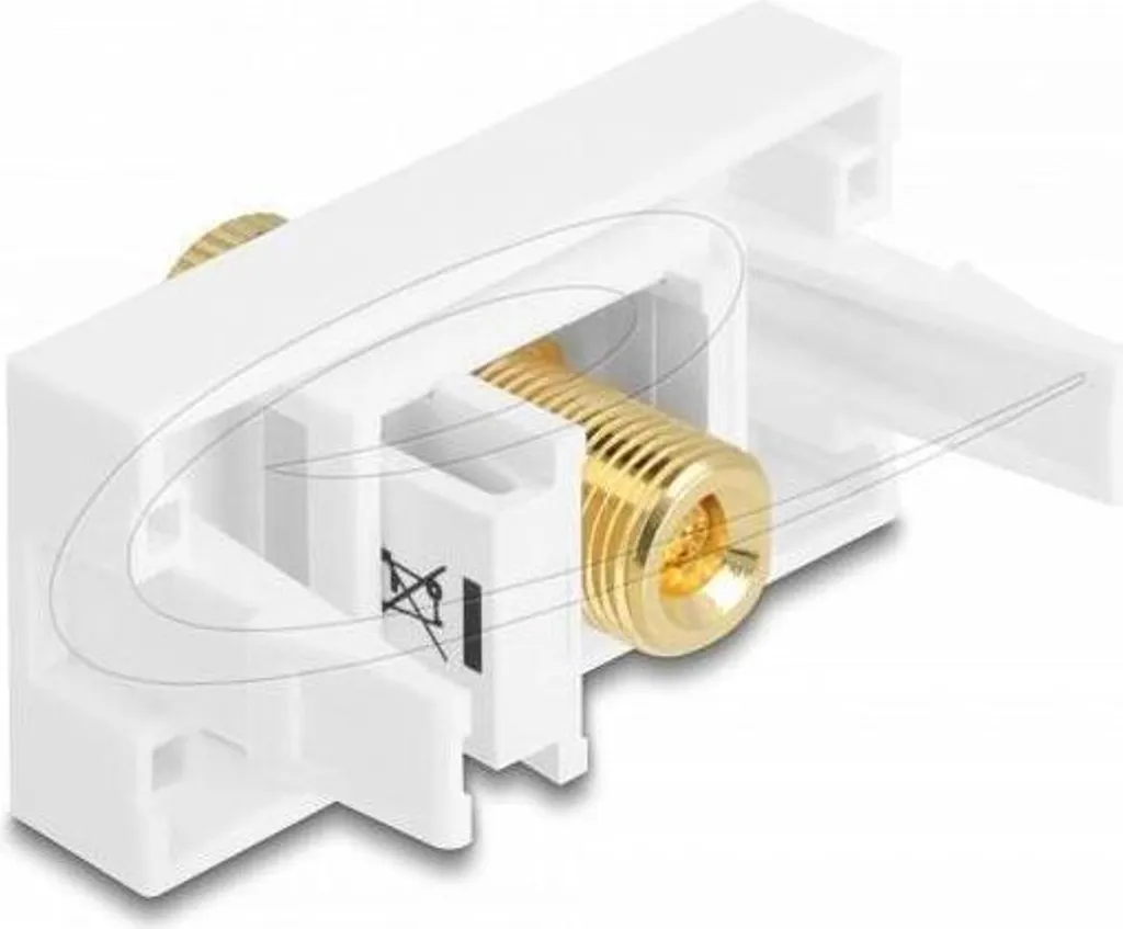 Module de prise banane Easy 45 pour enceintes audio rouge et blanc - 2