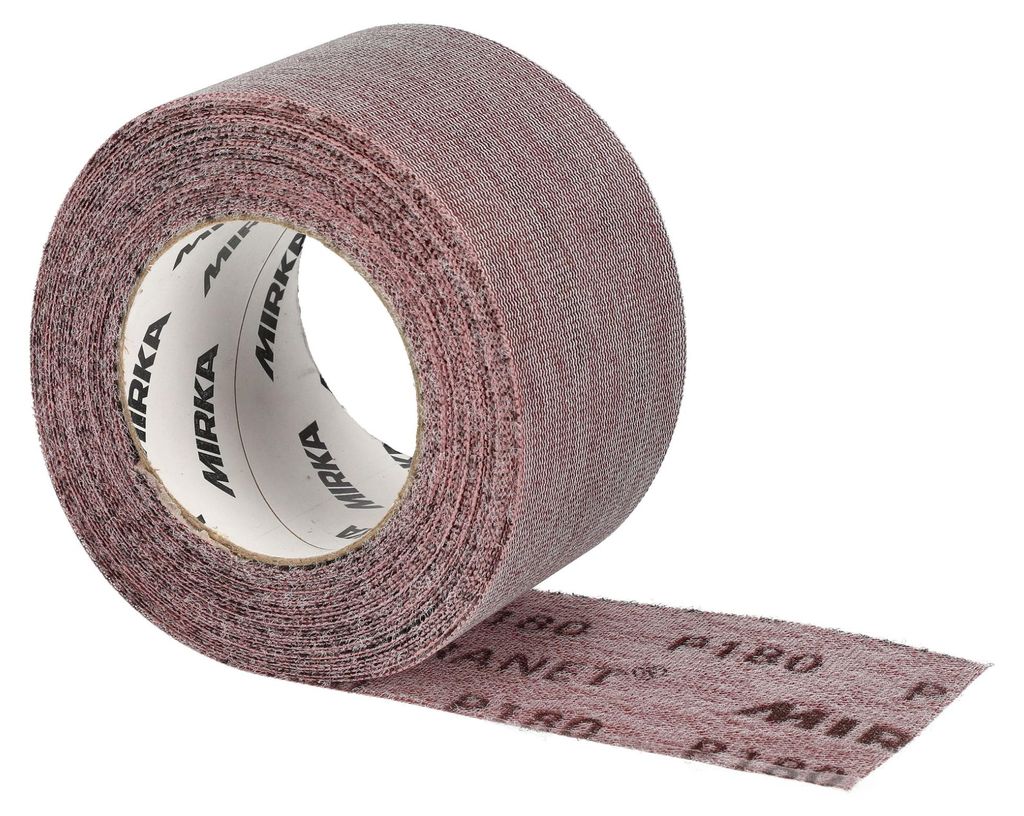 MIRKA Rollen Abranet 75 mm x 10 m P180 Gitternetz Klett (1 Produktbild 