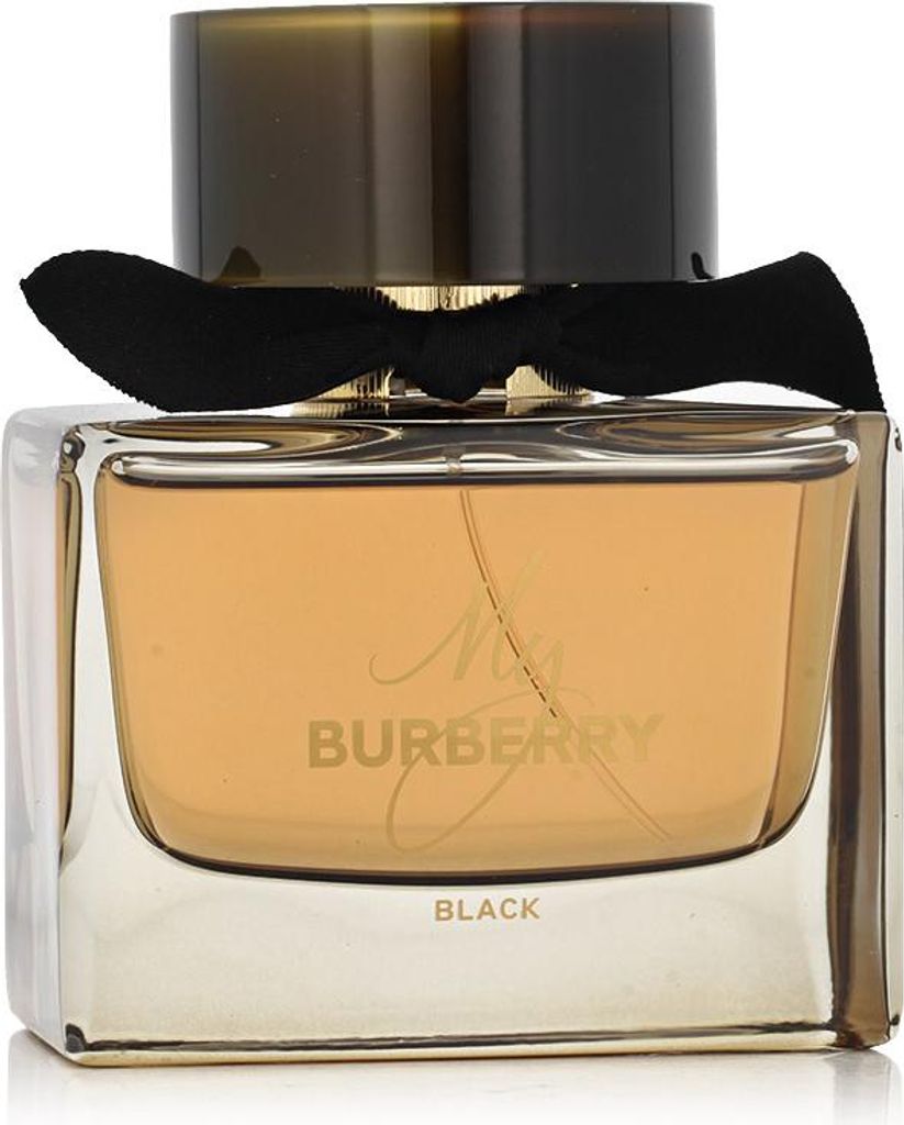 A bottle of Burberry My Burberry Black perfume for women.
