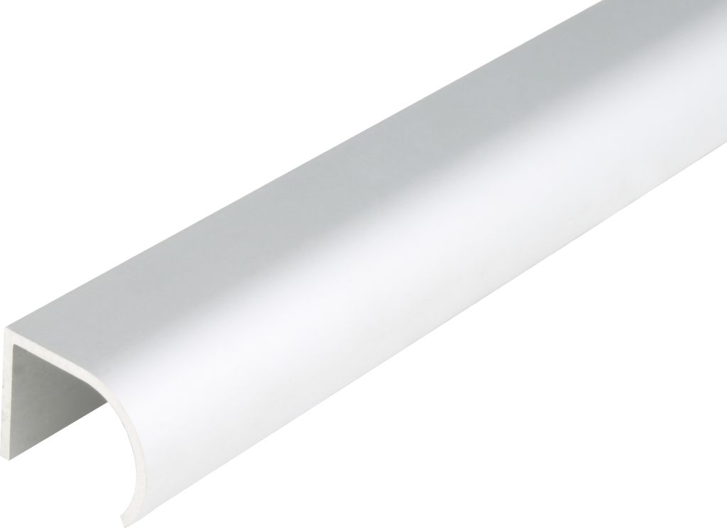Alberts Griffprofil | Aluminium, silberfarbig eloxiert | 1000 x 25 x 19 mm