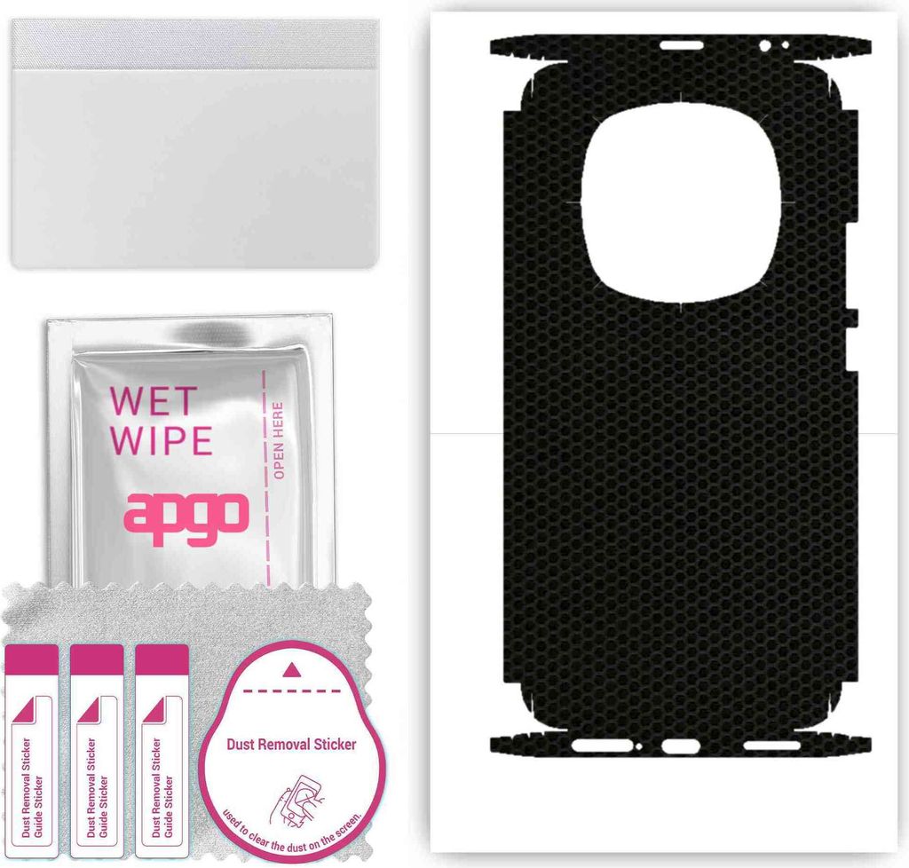 apgo Rückseite + Seiten Schutzfolie, Skin, kompatibel mit Honor Magic6, Hinten Displayschutzfolie aus Vinylfolie, kratzfest, einfache Montage - Ma...