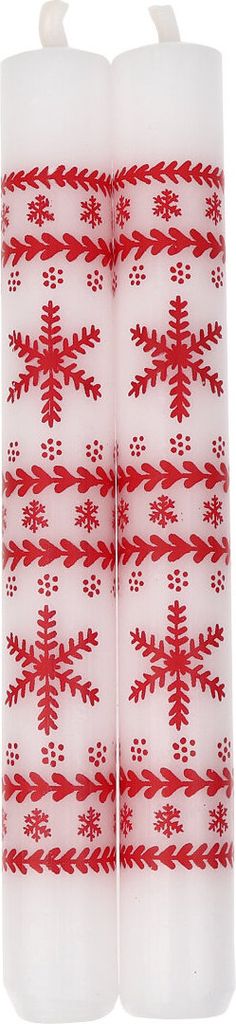 Leuchterkerzen "NORWEGEN" Weiß 180/22 mm, 2er Set, Weihnachtskerzen von Steinhart Kerzen in RAL-Kerzen Güte Qualität