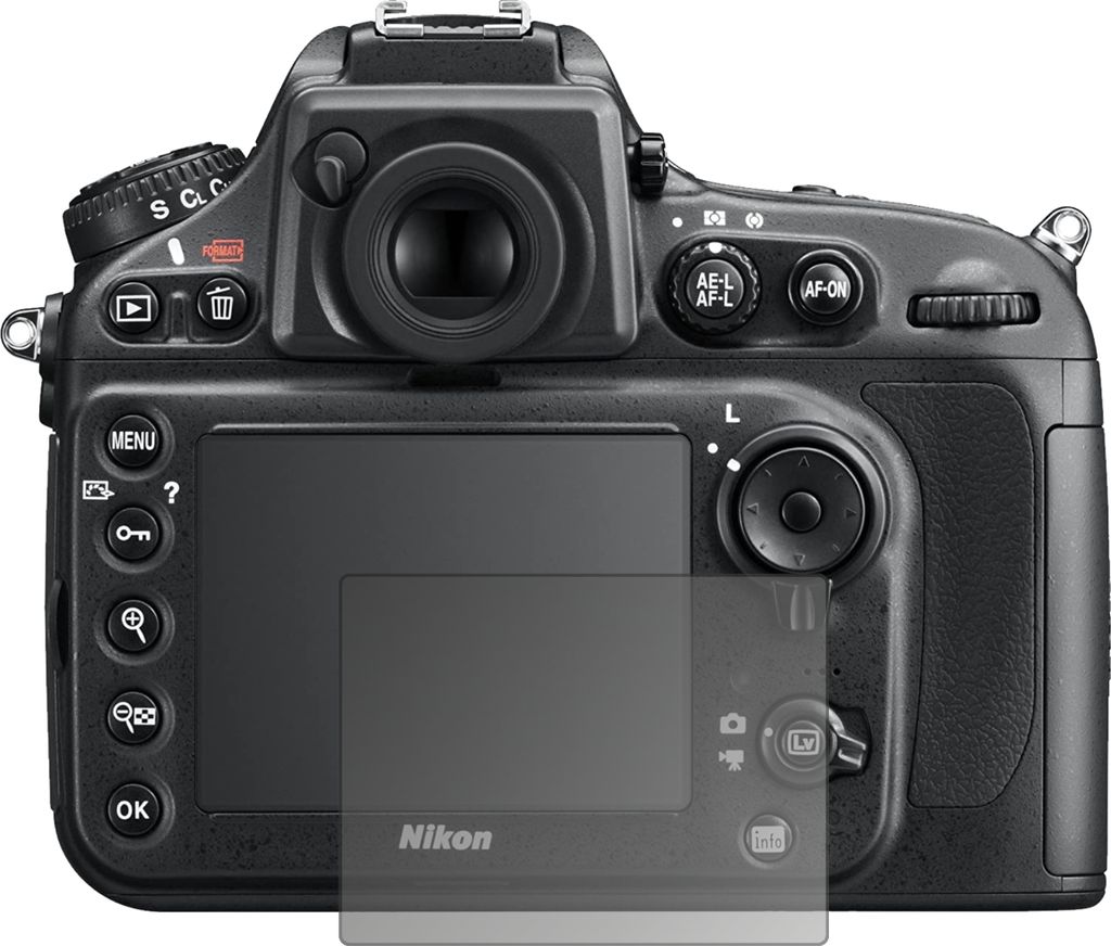 Blickschutzfolie für Nikon D810E matt Schutzfolie Folie Display Schutz dipos