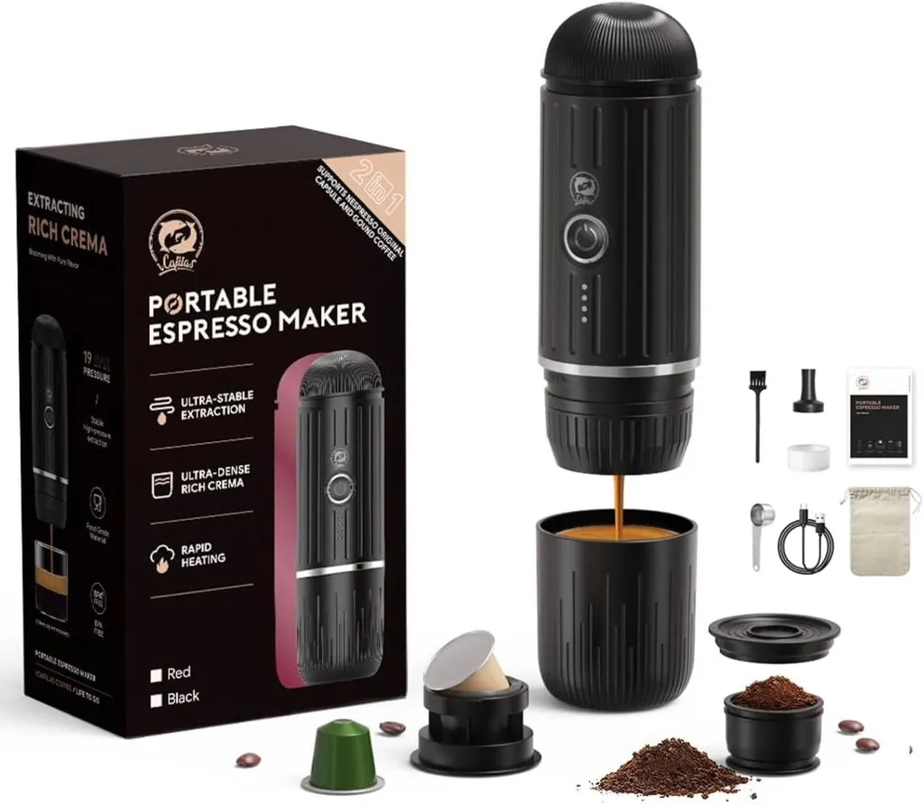 Tragbare Elektrische Espressomaschine, Selbsterhitzend, über USB Wiederaufladbar, 80 Ml, Mini-Kaffeemaschine