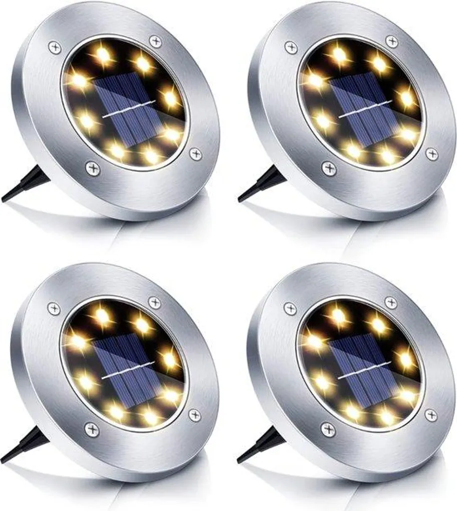 Balise solaire de jardin pour allée - Lampe de sol étanche extérieur