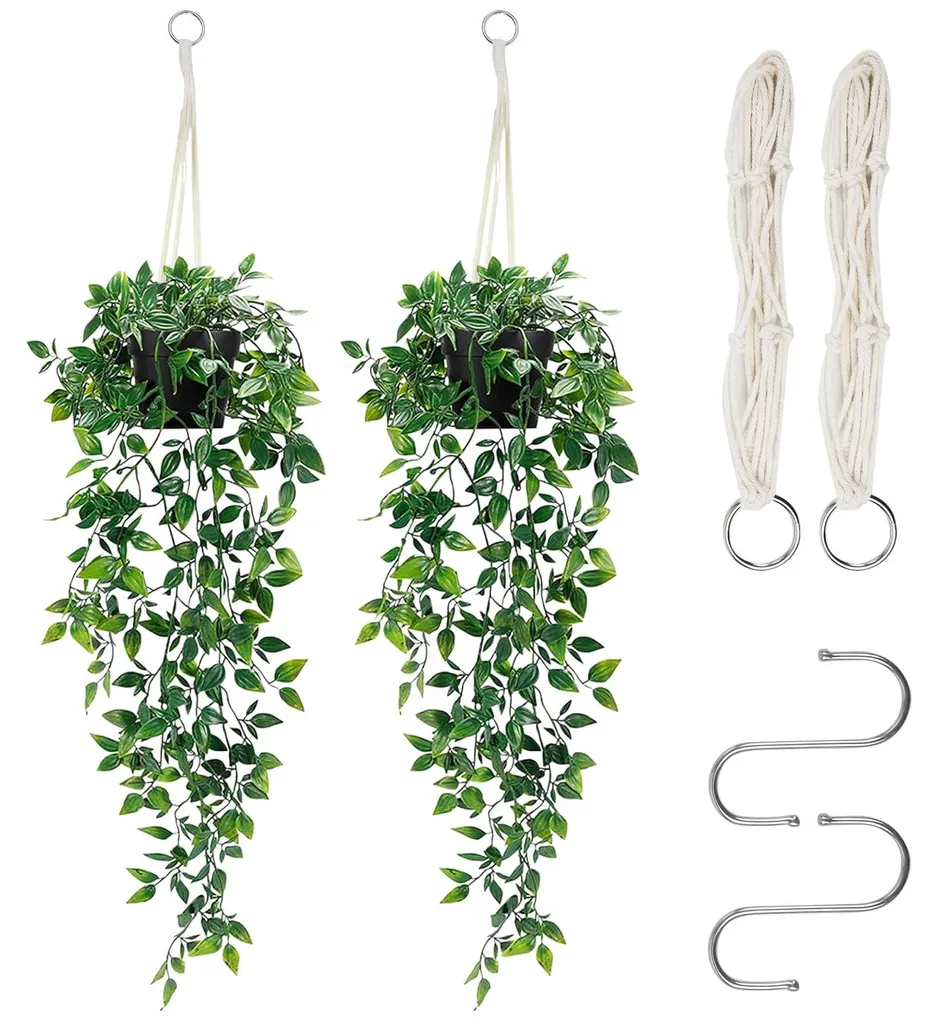 Plante Artificielle Intérieure pour Salon et Balcon 80cm Lot de 2