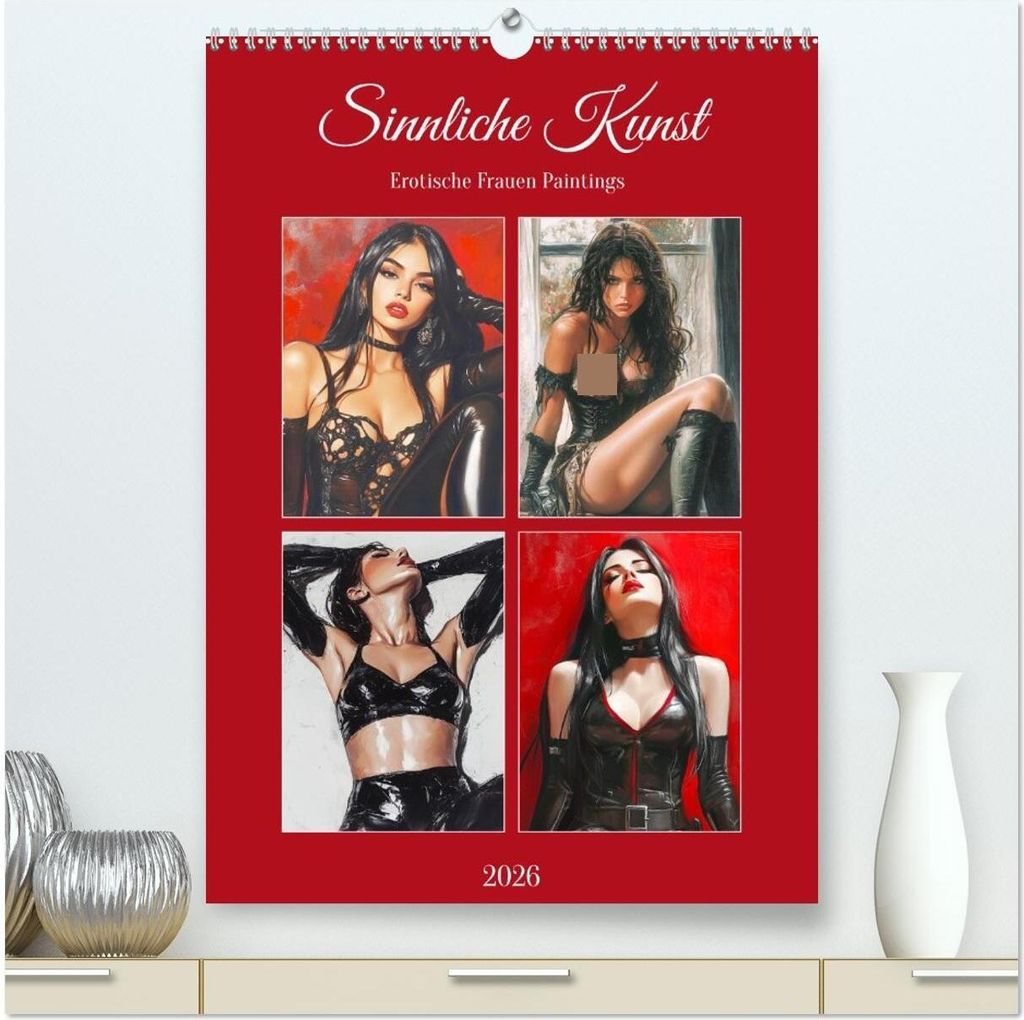 Sinnliche Kunst. Erotische Frauen Paintings (hochwertiger Premium Wandkalender 2026 DIN A2 hoch), Kunstdruck in Hochglanz