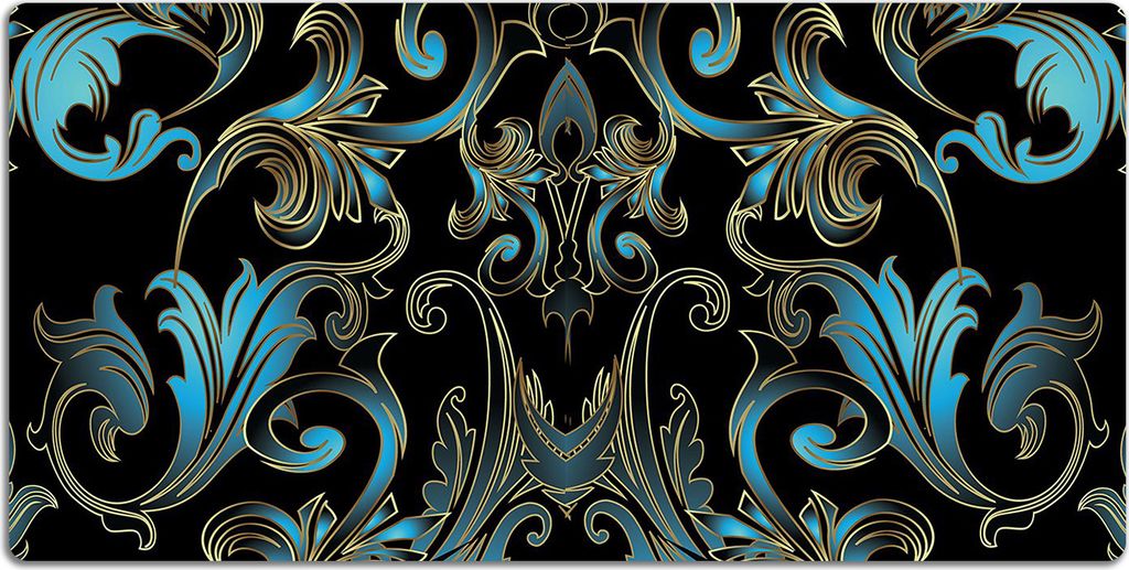 Schreibtischmatte Tischunterlage 120x60 cm Mauspad - Barockmuster