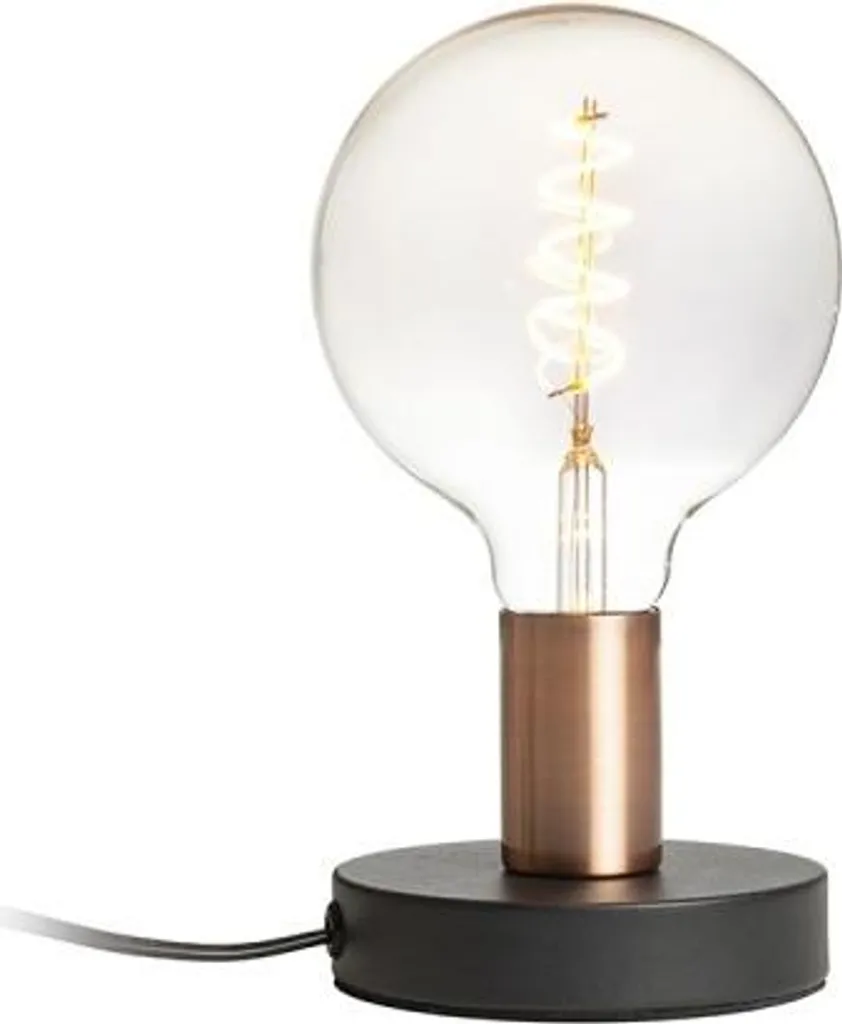 ALGOT lampada da tavolo in rame pettinato nero 230V LED E27 15W