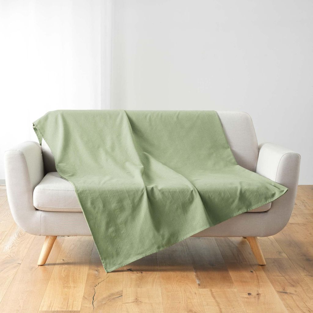 Einfarbiger Plaid aus Polybaumwolle für Sofa oder Bett