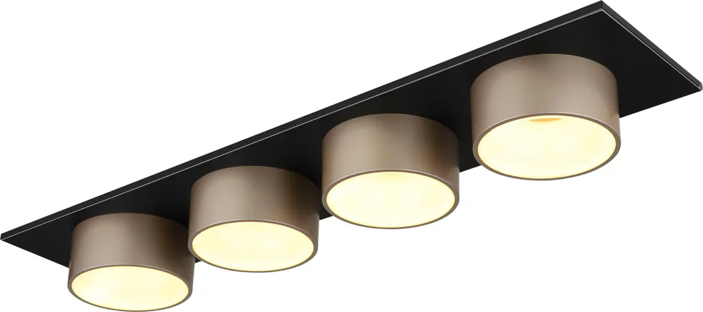 Grand Luminaire de Plafond LED Design en Métal 86 cm Anthracite Loft