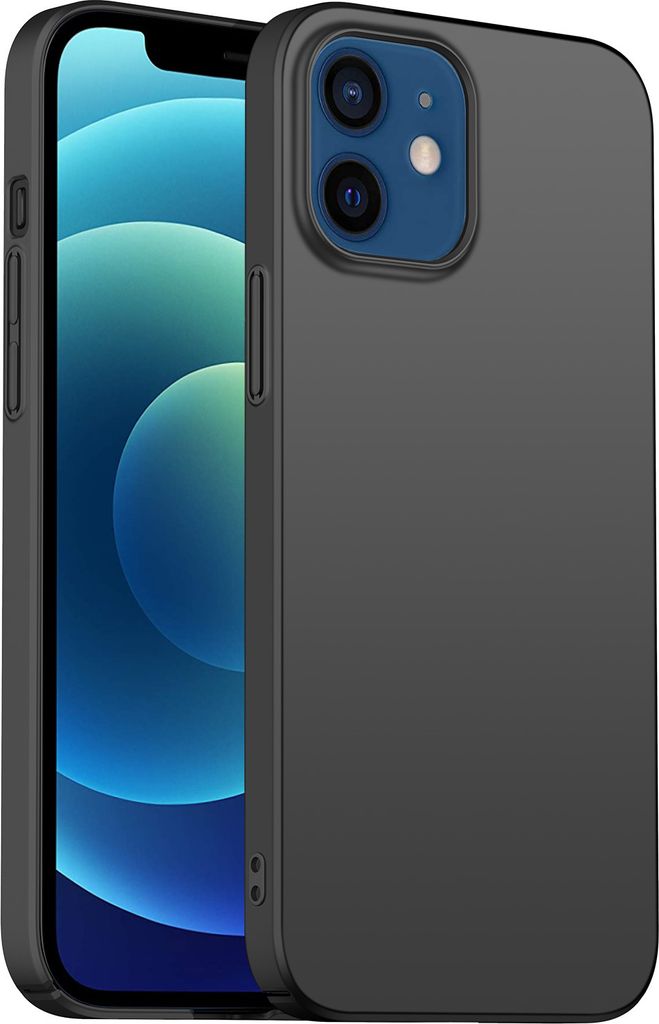 iPhone 12 Mini Hülle, LaimTop Ultra Dünn Hart PC Matt Handyhülle Anti-Slip Anti-Fingerabdruck Schutzhülle für iPhone 12 Mini Schwarz