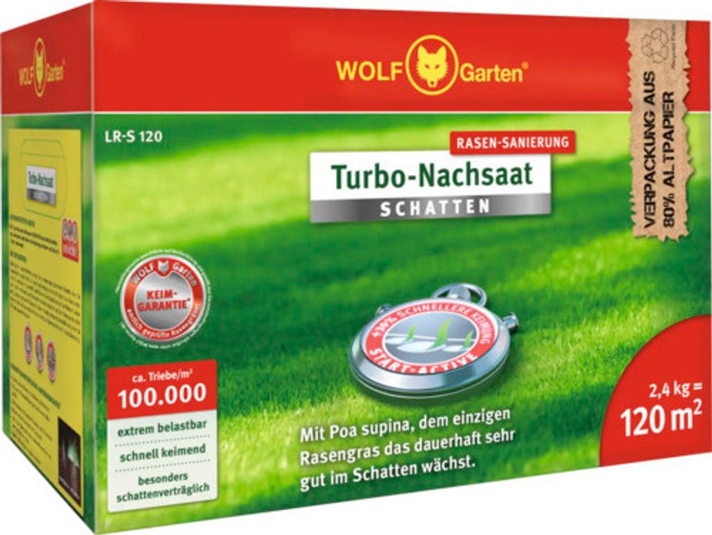 Wolf-Garten Turbo-Nachsaat Schatten LR-S 120 (3826122)