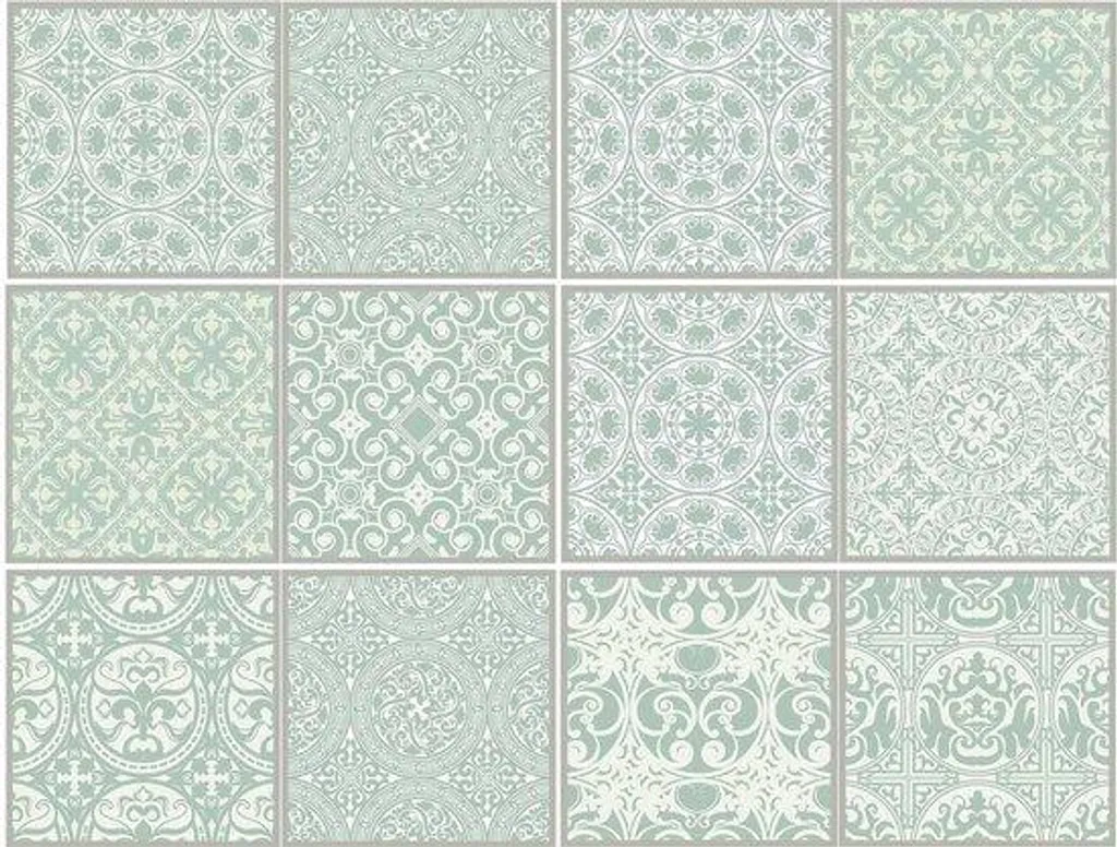 Stickers carrelage 15x15 cm revêtement mural satiné pour rénovation