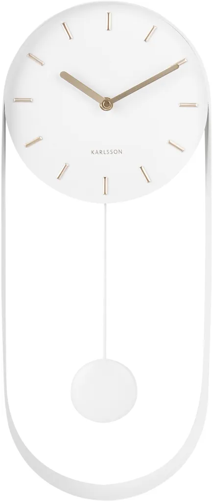 Pendule Murale Blanche Silencieuse - Solution Déco Karlsson Pendentif