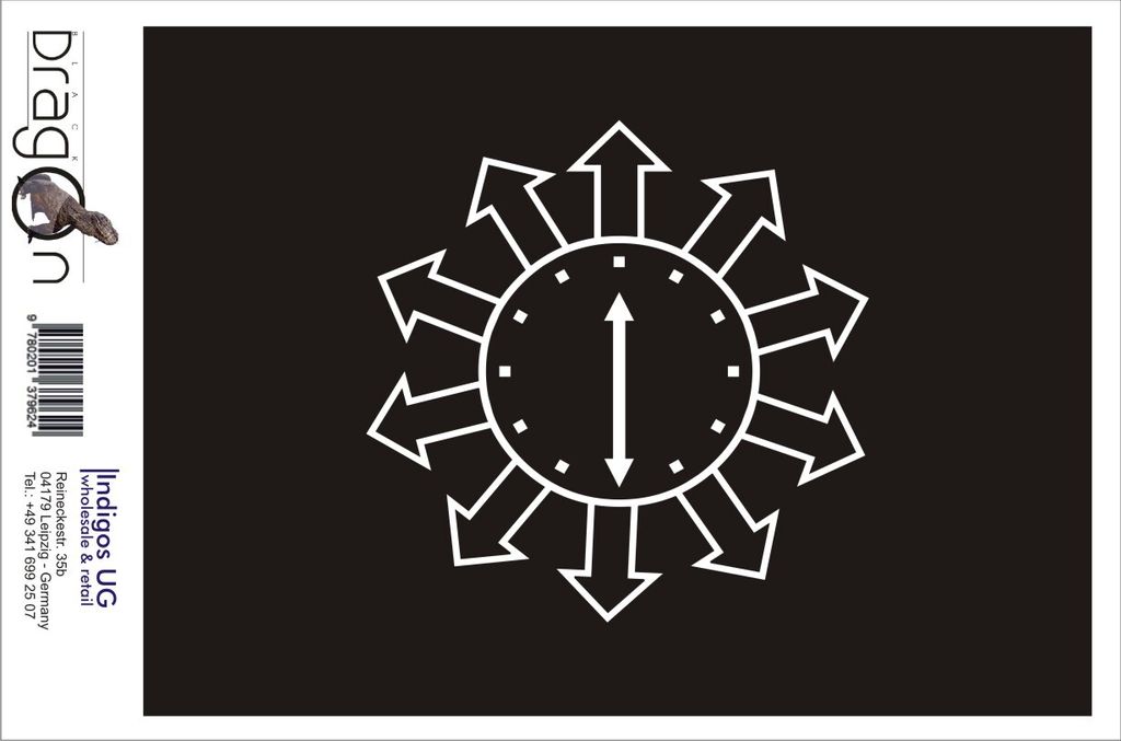 Aufkleber / Autoaufkleber - JDM / Die cut / Auto / OEM - Chaosmagie - 110X110 mm weiß - Heckscheibe / Heckscheibenaufkleber
