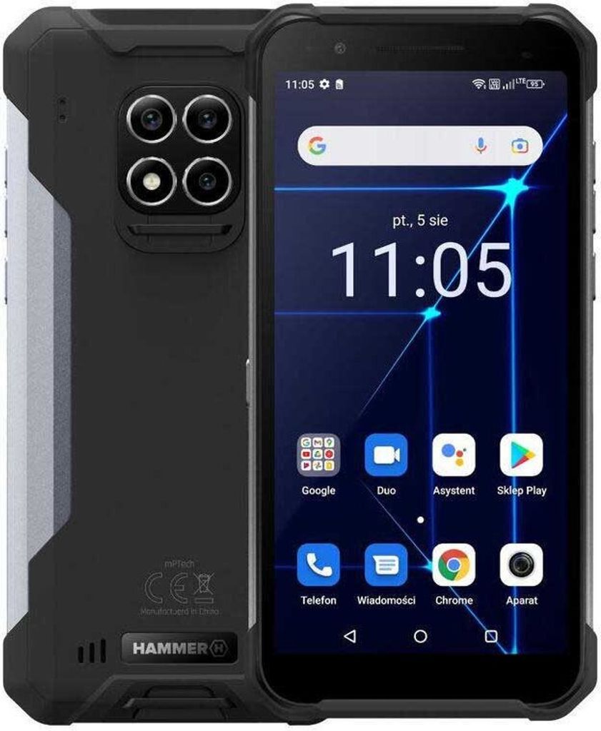 MyPhone Hammer Construction srebrny Zdjęcie produktu 