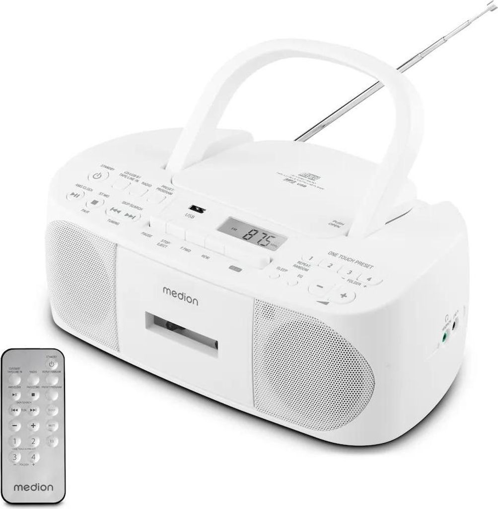 MEDION E65010 Stereo rádio (CD prehrávač, kazeta, USB Obrázok produktu 