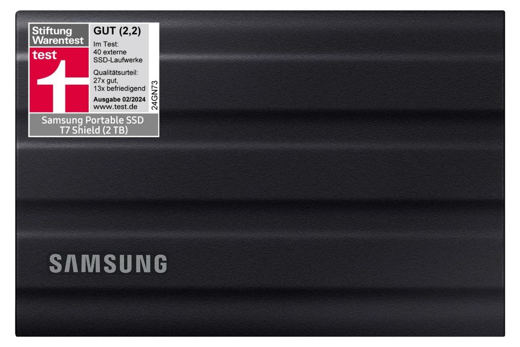 Samsung Portable SSD T7 Shield, 2 TB, USB 3.2 Gen.2, 1.050 Immagine del prodotto 