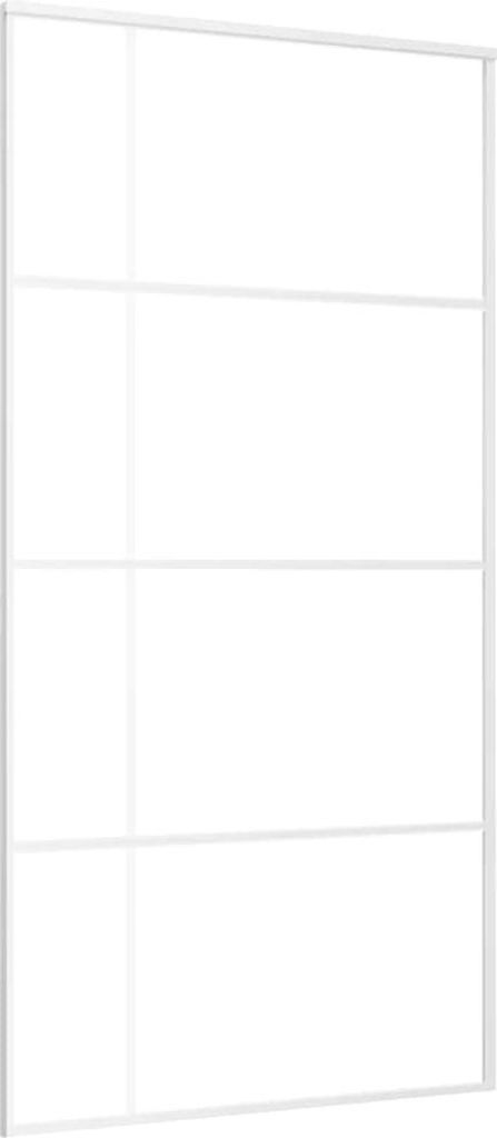 vidaXL Posuvné dvere ESG sklo a hliník matné 102,5x205 cm Obrázok produktu 