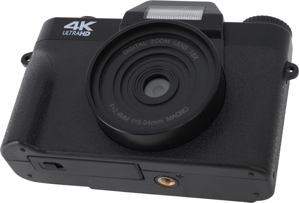 4K HD-Digitalkamera, 48 MP, 16-facher Zoom, Autofokus, Anti-Shake, 3,0-Zoll-IPS-Bildschirm, kompaktes Reise-Vlogging für die Fotografie