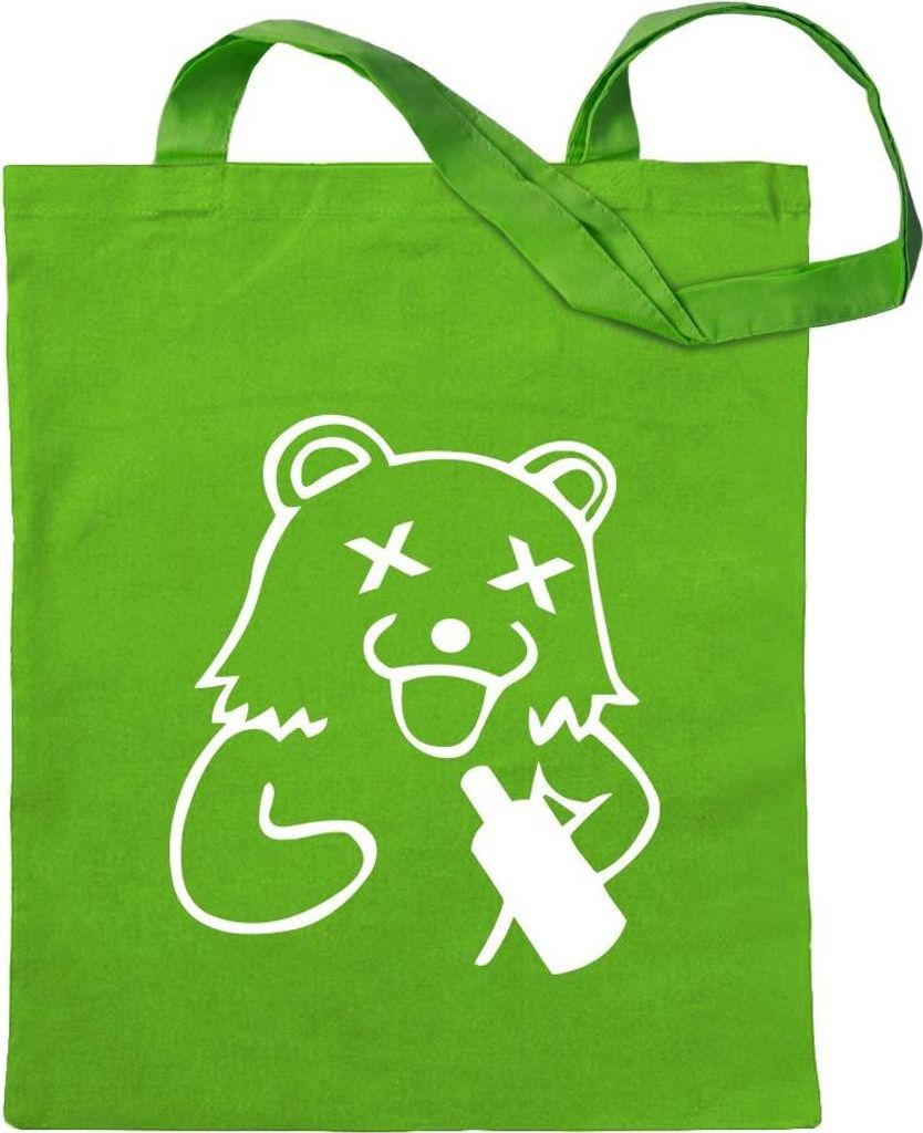 Kiwistar - Baumwolltasche - hellgrün - Pedobär Trinker - Tragetasche Stoffbeutel Umhängetasche Langer Henkel