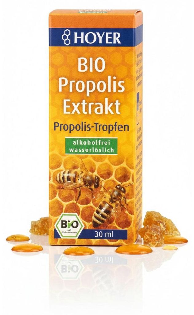 HOYER Propolis druppels, biologisch, 30 ml - 1 fles Productafbeelding 