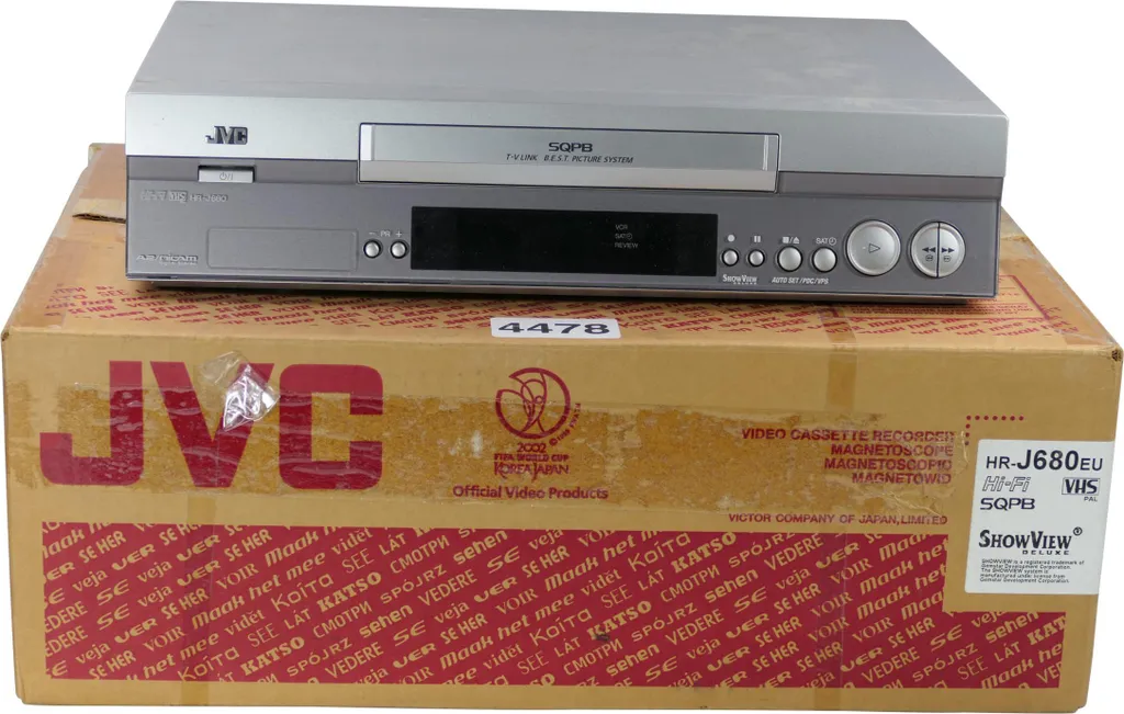 JVC HR-J680 Magnétoscope idéal pour numérisation cassettes VHS en boîte