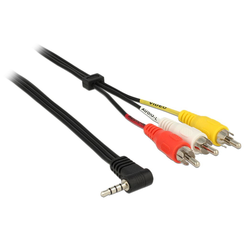 DeLOCK 84724, 3.5mm, Männlich, 3 x RCA, Männlich, 1,5 m, Produktbild 