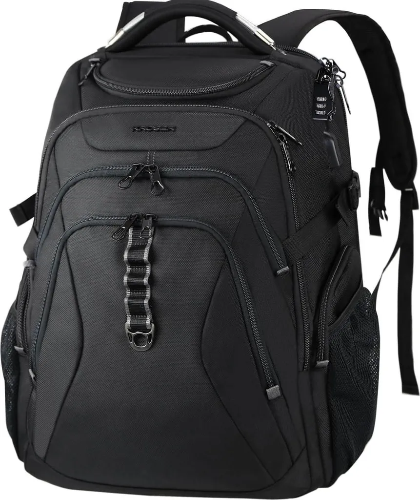 Sac à Dos Business Grand Format 18,4" Imperméable et Antivol RFID