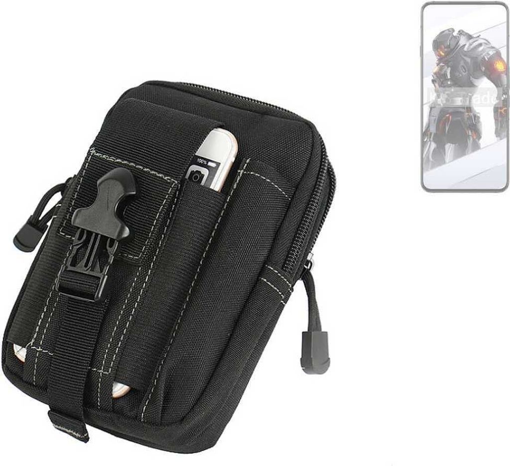 K-S-Trade Gürtel Tasche kompatibel mit Oukitel WP35 Gürteltasche Holster Schutz Hülle Handy Hülle Smartphone outdoor Handy-Hülle schwarz