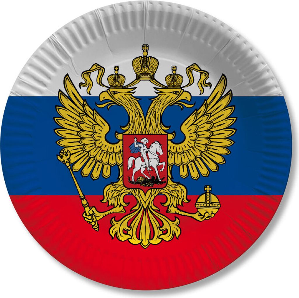 10 Russland Pappteller 23cm