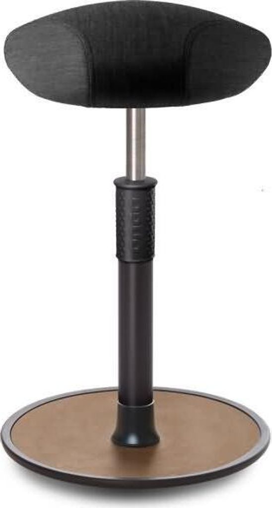 Sitz- Stehhocker Free Tall Triangel kvadrat Remix Anthrazit schwarz /Natur.
