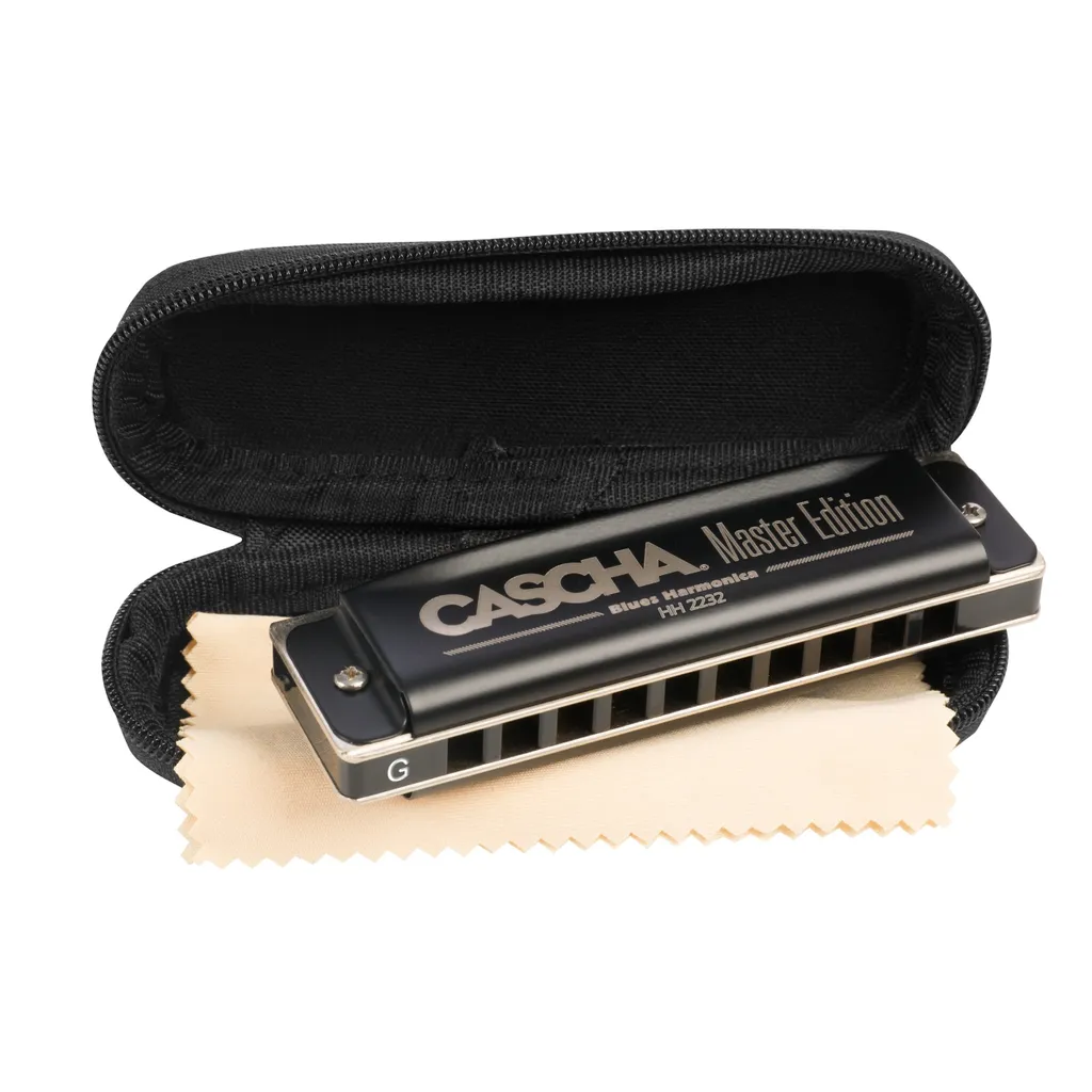 Cascha Master Edition Harmonica de Blues avec Anches en Bronze Phosphoreux