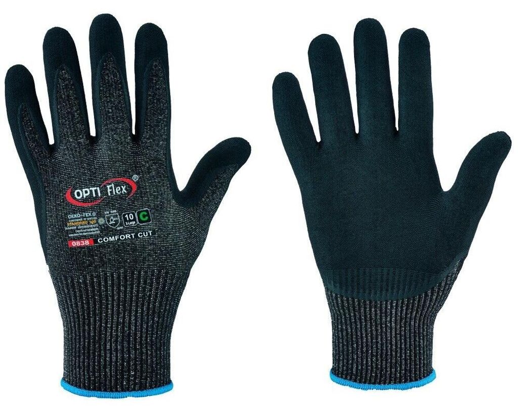 Schnitthandschuh Comfort Cut Gr.10 schwarz meliert/schwarz EN 388 PSA II 12 PA