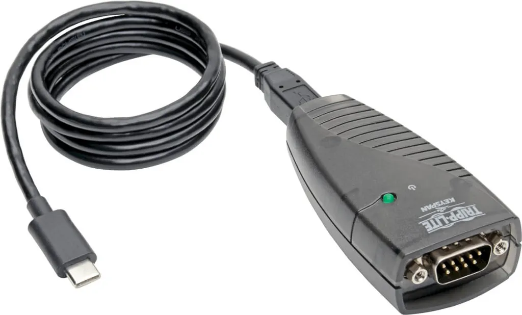 Convertisseur USB vers Port COM RS232 Tripp Lite USA-19HS-C Gris