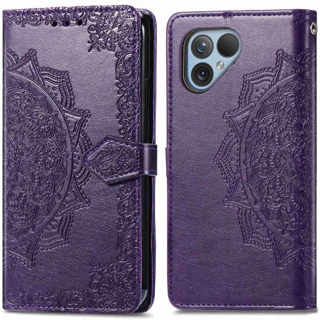 iMoshion Cover Mandala per Fairphone 5 Viola | Ecopelle Duratura