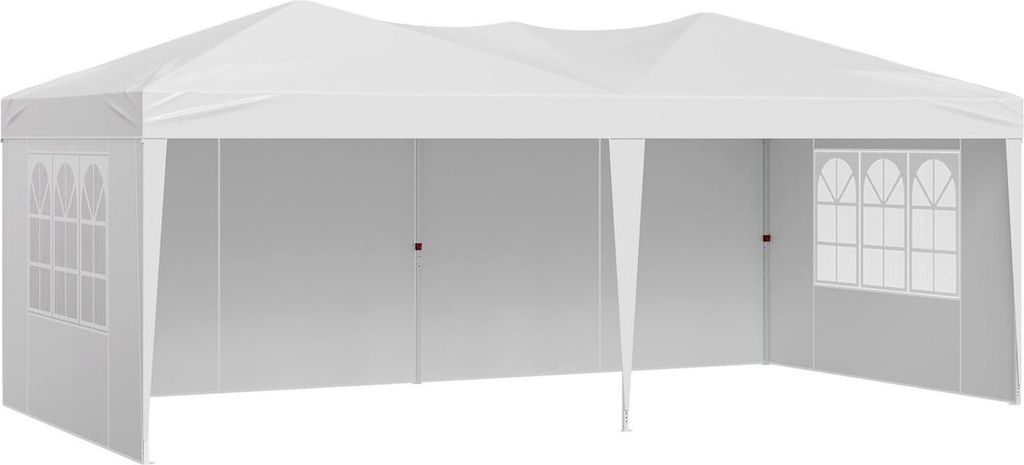 Pop-Up-Zelt 10 x 20 ft Pop-Up-Pavillon mit 3 Seitenwänden und 2 Fenstern