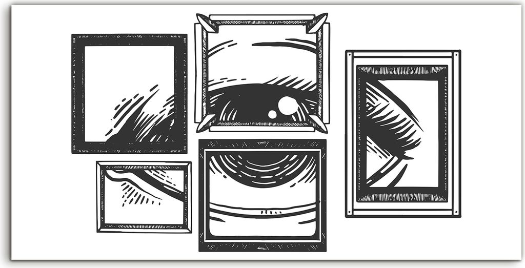 Coloray Canvas 100x50 Wandbild Leinwand Bilder Foto Bild Kunst Auge in Rahmengravur