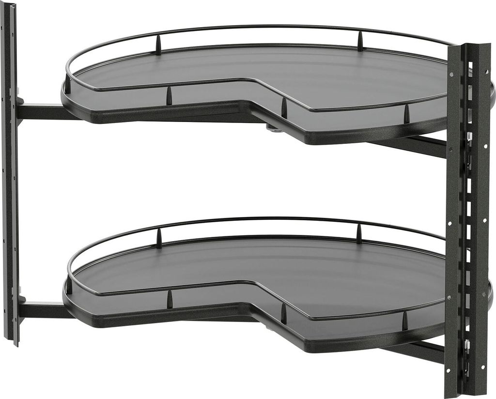 VS COR Wheel Pro Drehteller für Eckschrank Organizer - Rondell Küchenschrank drehbar 3/4-Kreis, KB 900mm, lava