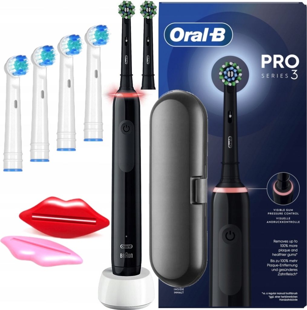 Oral-B | Elektrische Zahnbürste - Pro 3 3000 - Schwarz - 3 Produktbild 