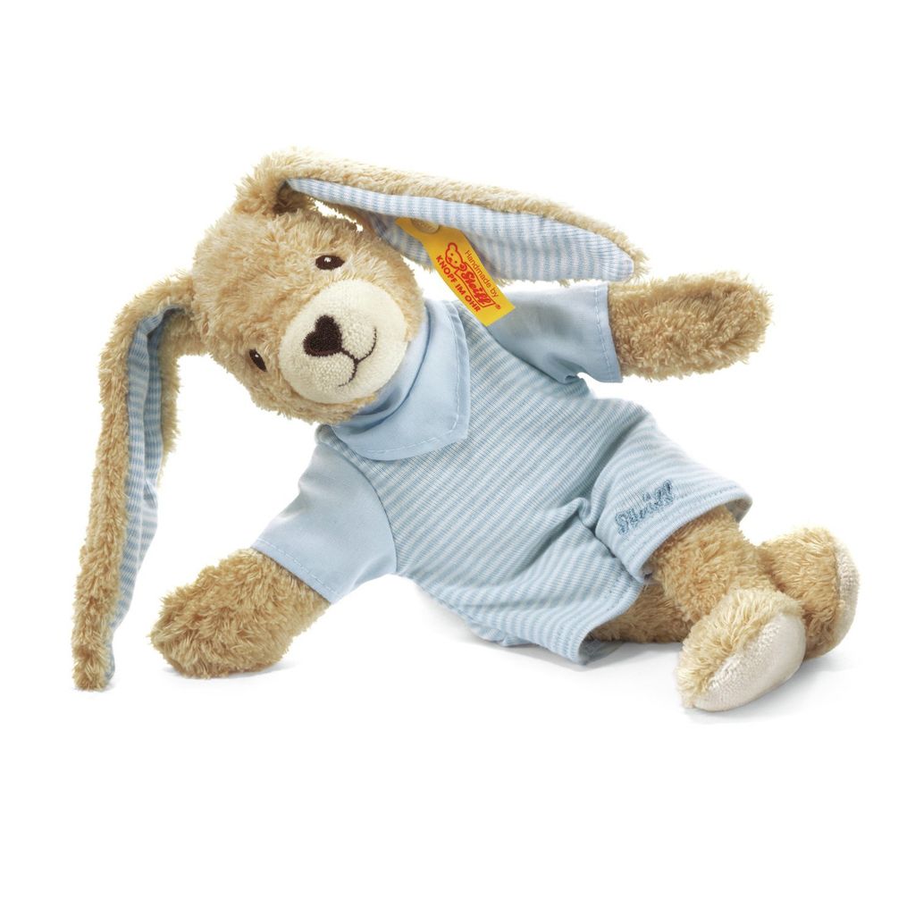 Steiff Kuscheltier Hase ''Hoppel'', Plüsch, ca. 20 cm, blau Produktbild 