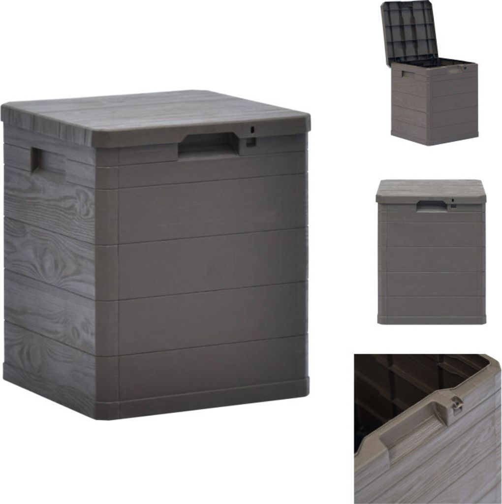 vidaXL Garten-Aufbewahrungsbox 90 L Braun - Gartenboxen
