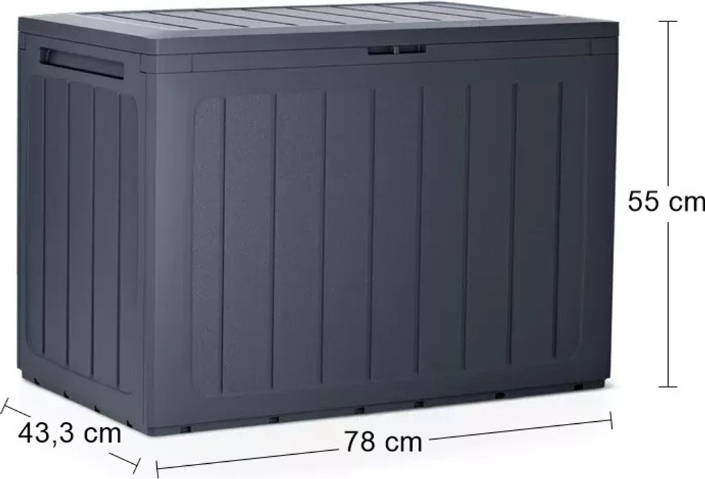 Prosperplast Boardebox Gartenkiste 190l 78x43.3x55 Cm Blau  Produktbild 6