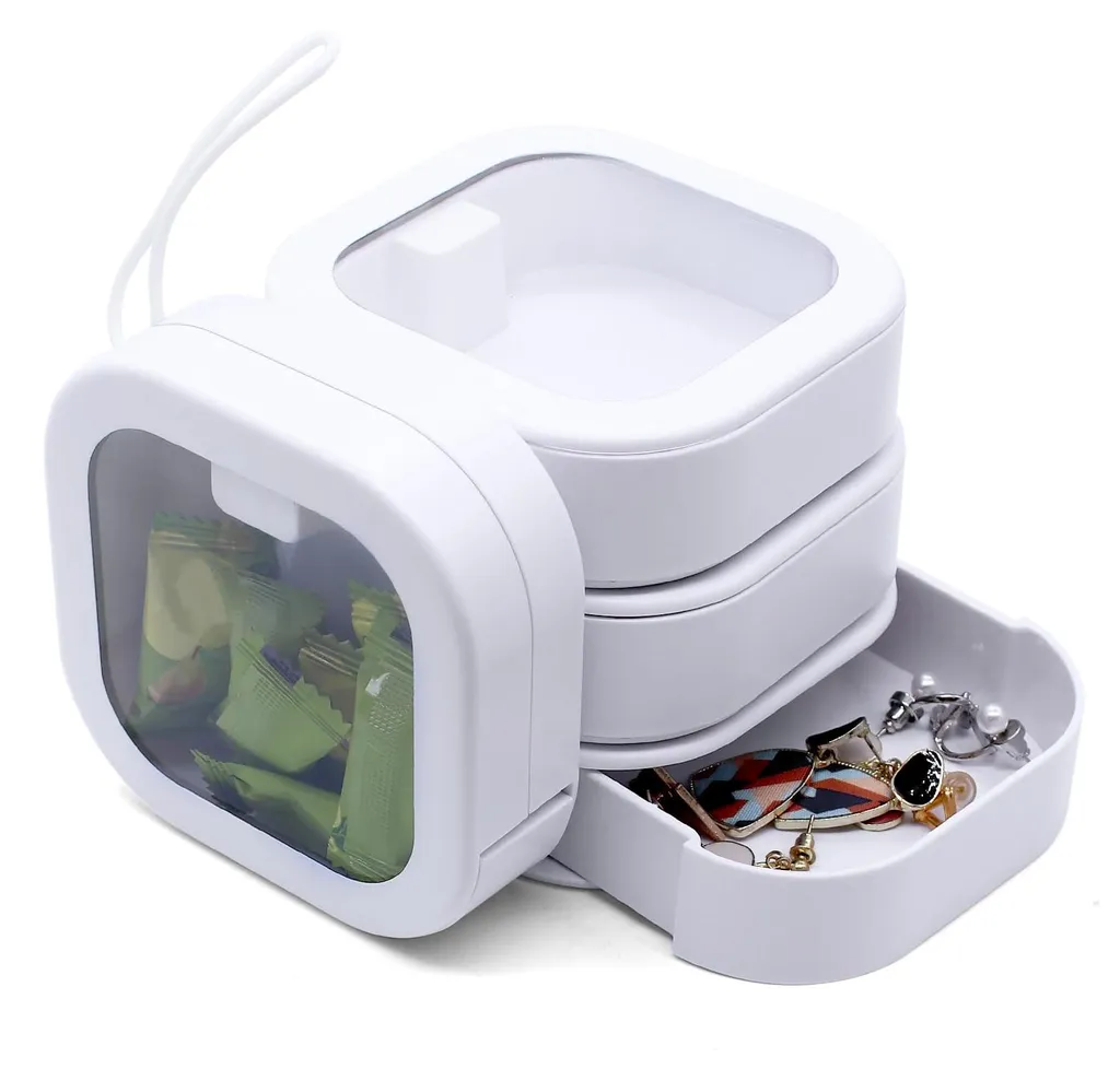 Boîte de Rangement avec Cordon pour Chouchous et Élastiques à Cheveux