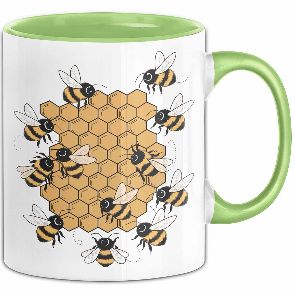 Imker Tasse Geschenkidee Honigmacher Lustiger Spruch Geschenkidee Lustig (Grün)