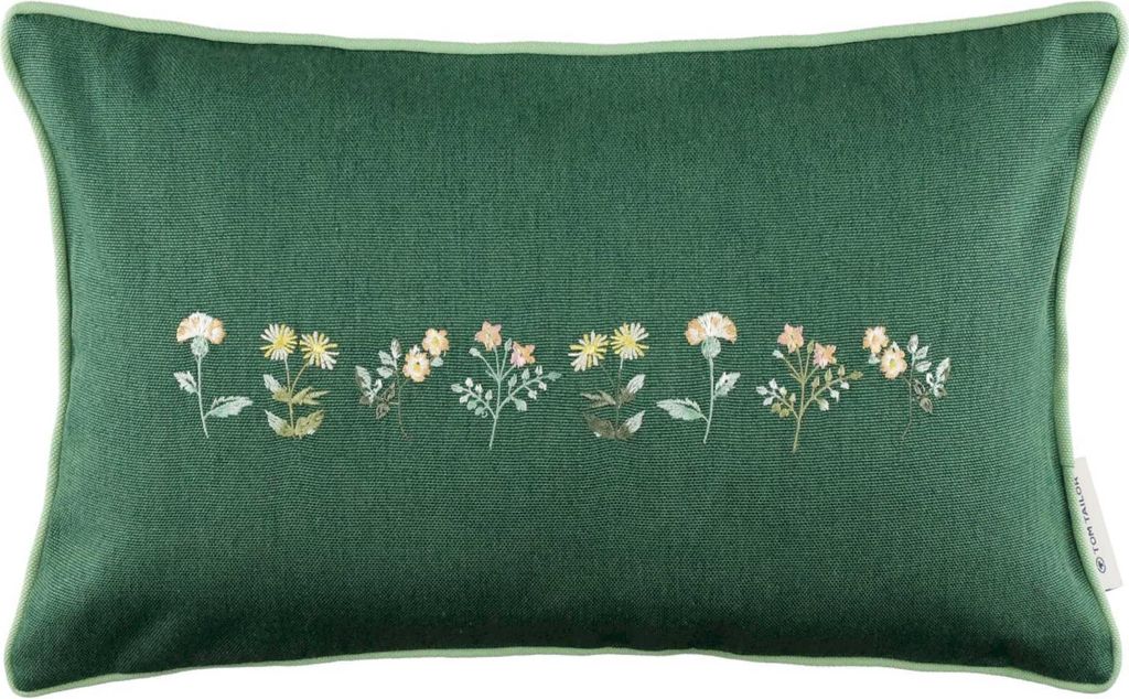 Tom Tailor Zierkissenhülle ohne Füllung Meadow Farbe dunkelgrün Größe 30x50
